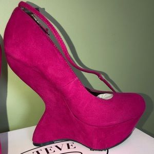 Steve Madden pink platforms 7
